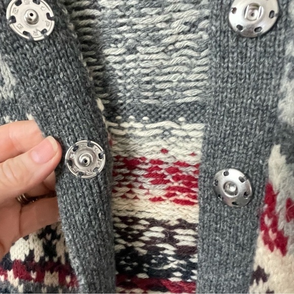 : Bob Timberlake Wool Blend Cardigan Sweater – Snap Closure – Size Small - Picture 4 of 11